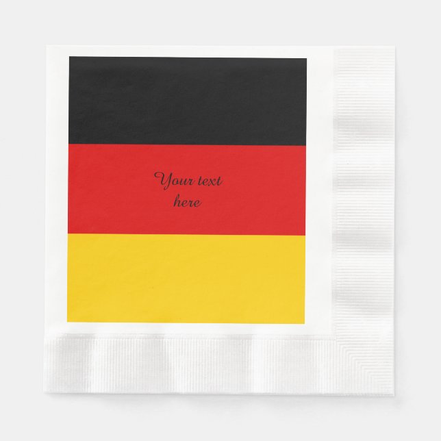  Germany flag - Deutschland Napkin (Front)