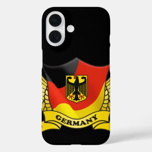 Germany Flag Emblem iPhone 16 Case