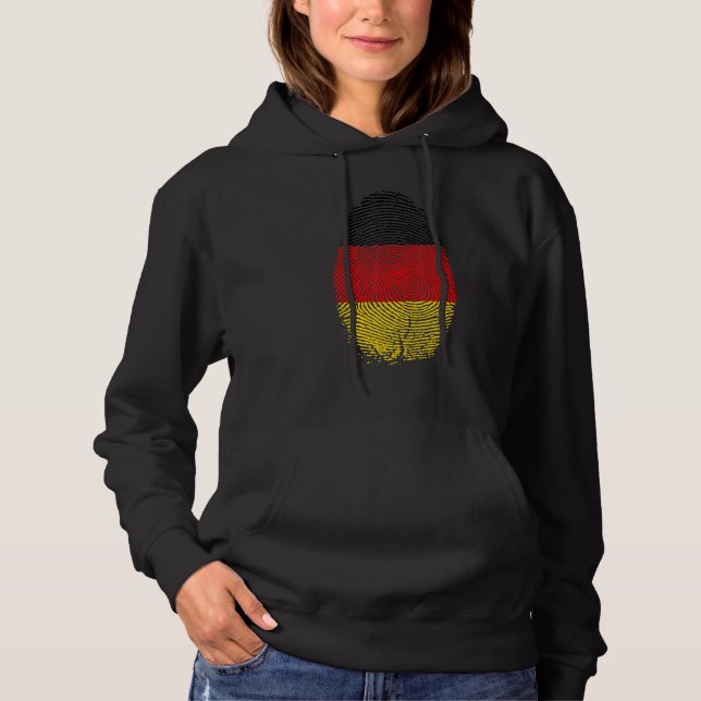 Germany Flag Fingerprint It Is In My Dna  For Germ Hoodie (Front)