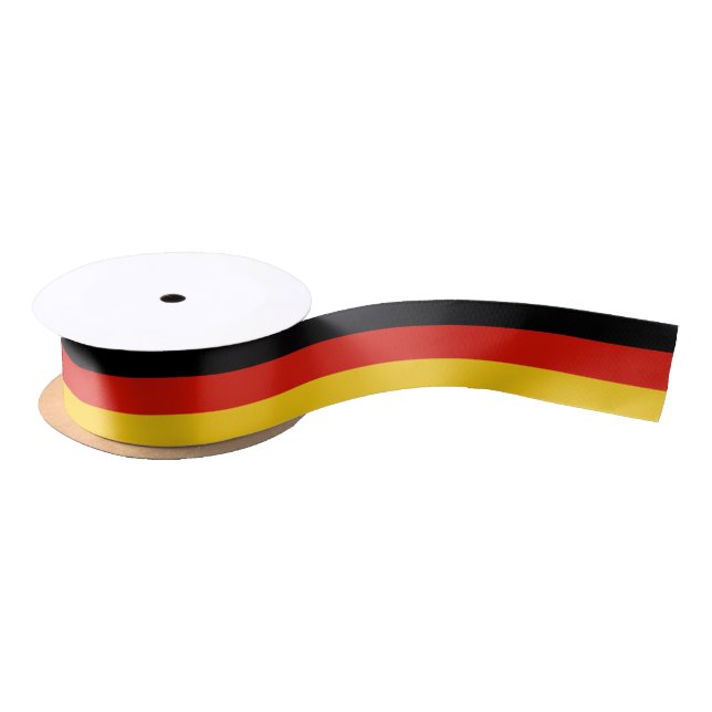 Germany flag gift ribbon for German party favours Satin Ribbon (Spool)