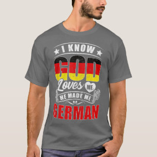 Germany Flag God Loves Me Funny Germans Tank Top