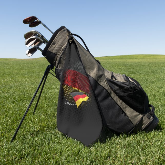 Germany flag golf towel (Green)