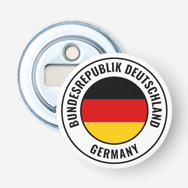 Germany Flag Gorgeous Patriotic Bottle Opener (Front)