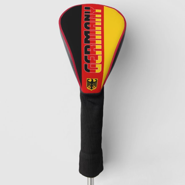 Germany Flag Gorgeous Patriotic Golf Head Cover (Front)