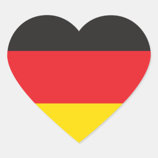 GERMANY FLAG HEART STICKER