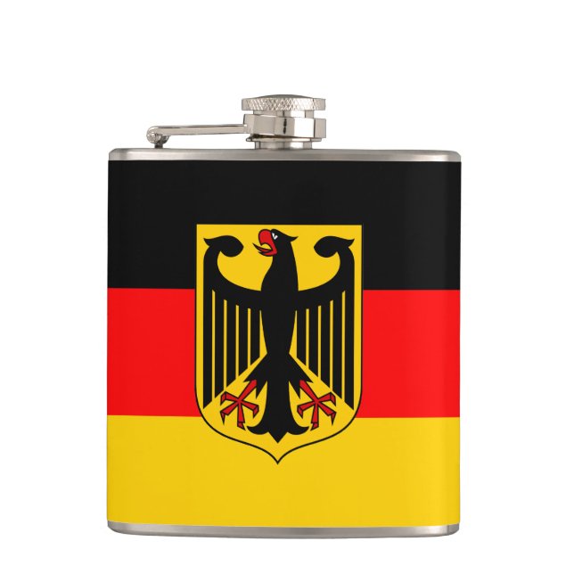 Germany Flag Hip Flask (Front)