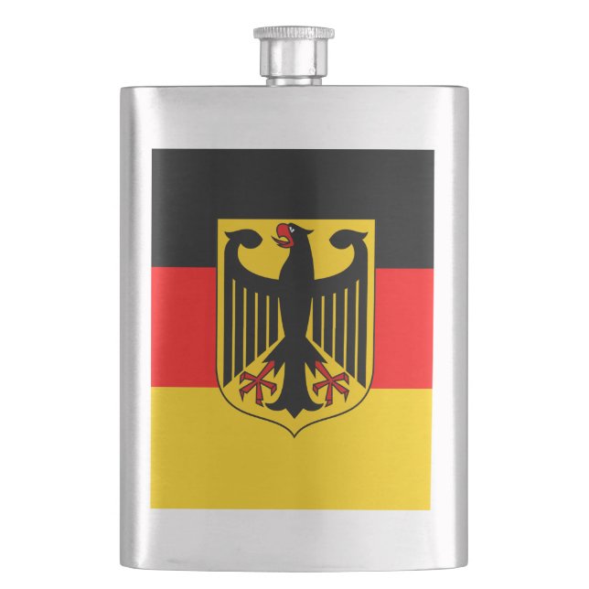Germany Flag Hip Flask (Front)