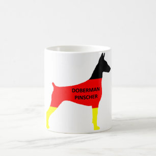germany-flag in doberman pinscher siol w name.png coffee mug