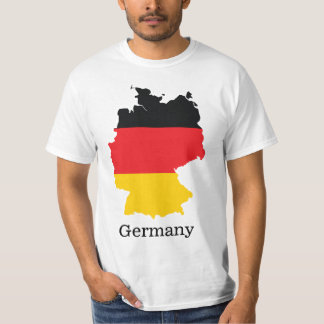 Germany Flag in Map Souvenir Design T-Shirt