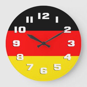Germany Flag Large Clock