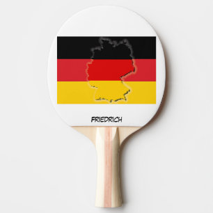GERMANY FLAG & MAP Deutschland Personalized Ping Pong Paddle