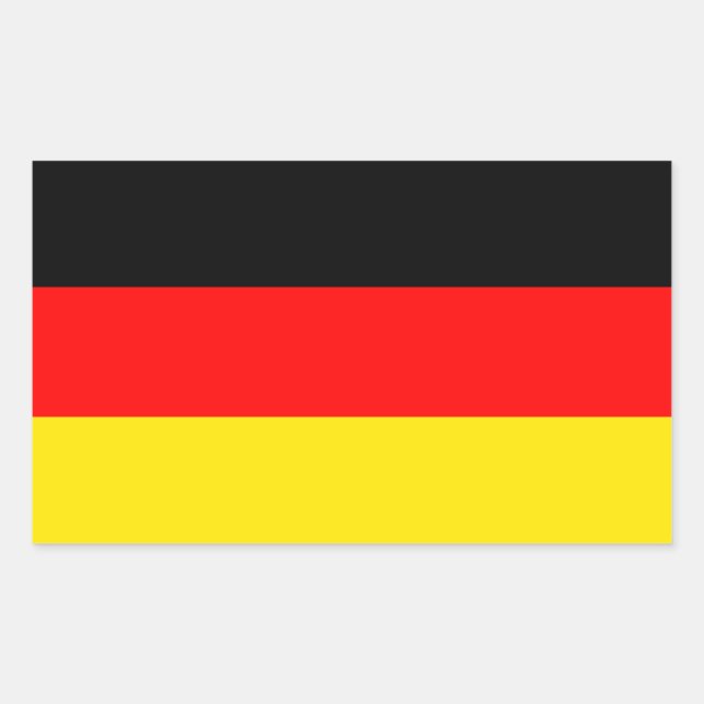 Germany: Flag of Germany Sticker (Front)