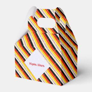 Germany Flag Personalized Gable Favor Box