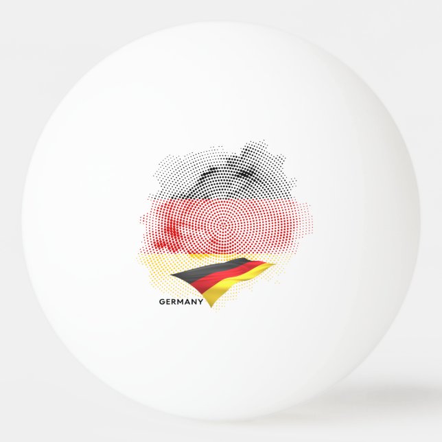Germany flag ping pong ball (Front)