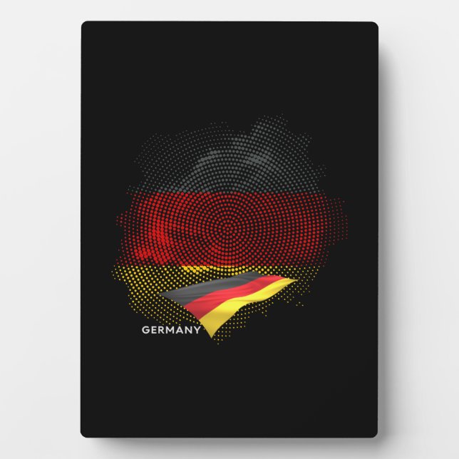 Germany flag plaque (Front)