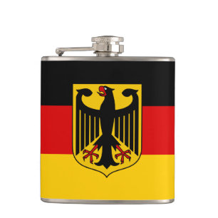 Germany flag quality hip flask