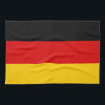 Germany flag quality kitchen towel<br><div class="desc">Flags of the world's nations in high resolution for you to display with pride.</div>