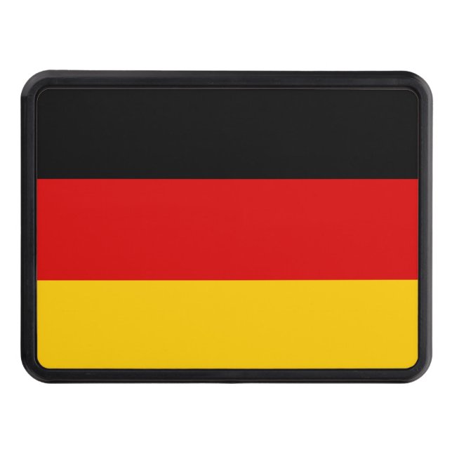 Germany flag quality trailer hitch cover (Front)
