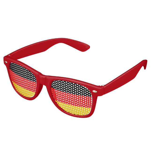 Germany Flag Retro Sunglasses (Angled)