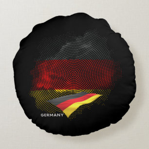 Germany flag round pillow