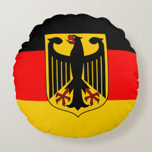 Germany Flag Round Pillow