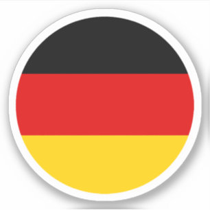 Germany Flag Round Sticker