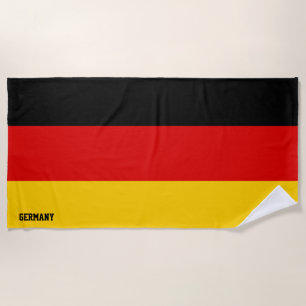 Germany Flag Splendid Patriotic Beach Towel