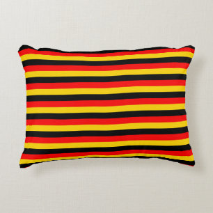 germany flag stripes country symbol red yellow bla accent pillow