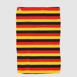 germany flag stripes country symbol red yellow bla golf towel