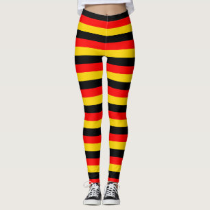 germany flag stripes country symbol red yellow bla leggings