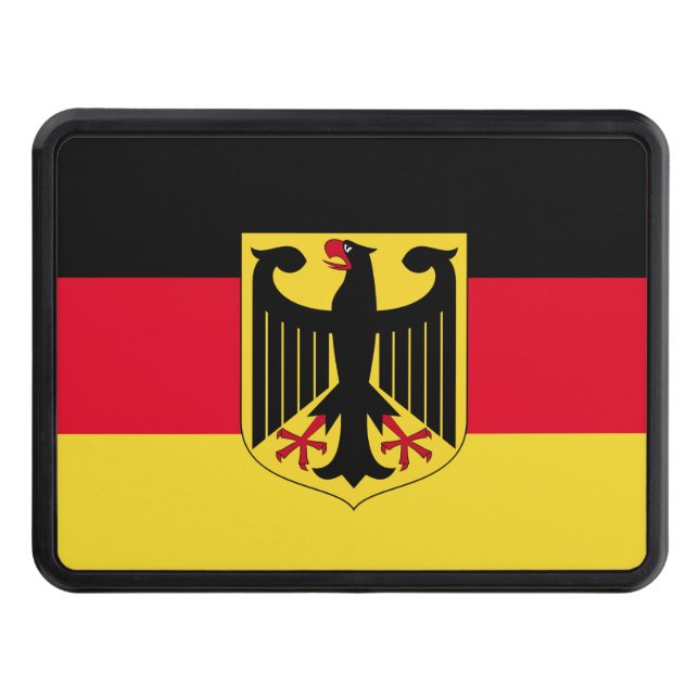 Germany Flag Trailer Hitch Cover (Front)