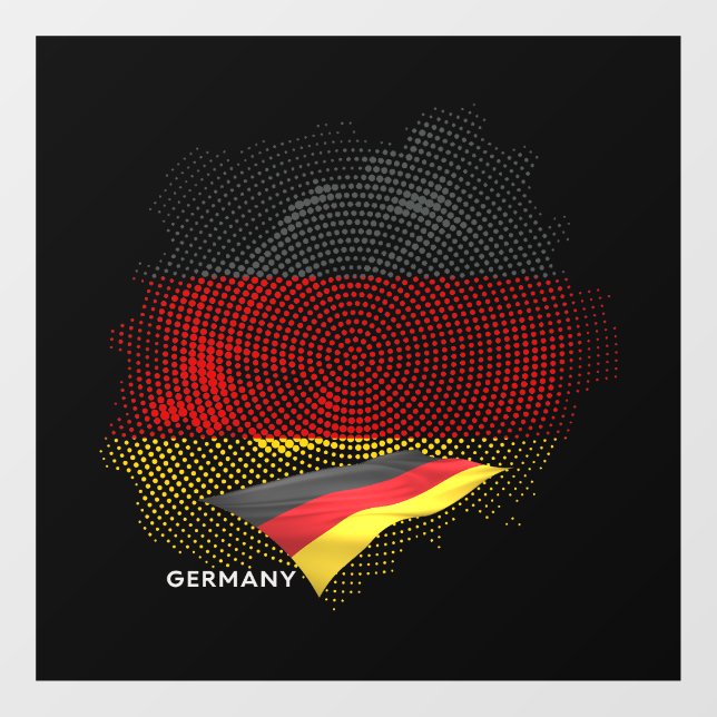 Germany flag window cling (Sheet)