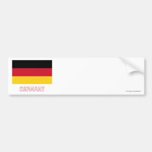 Germany Flag with Name Bumper Sticker