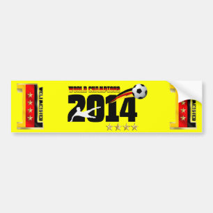 Germany Flag World Champion 2014 Soccer Bumper Sticker