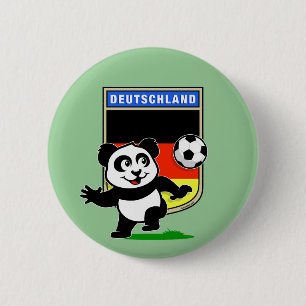 Germany Football Panda 2 Inch Round Button