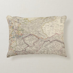 Germany general map accent pillow