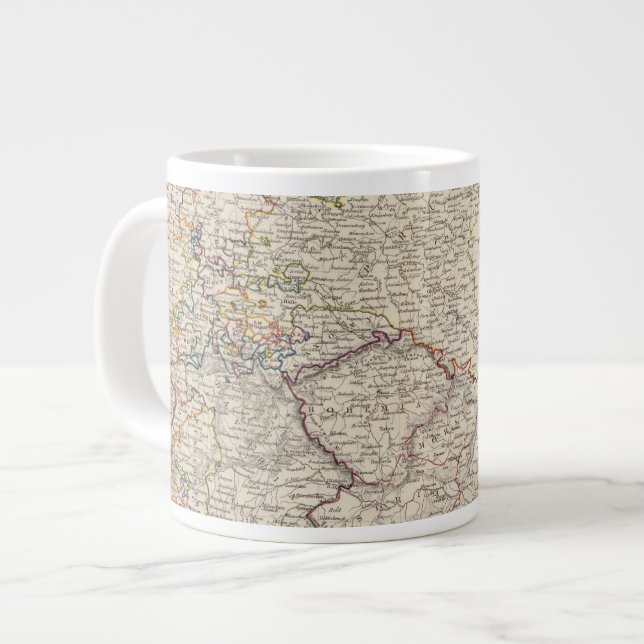 Germany general map large coffee mug (Front Left)
