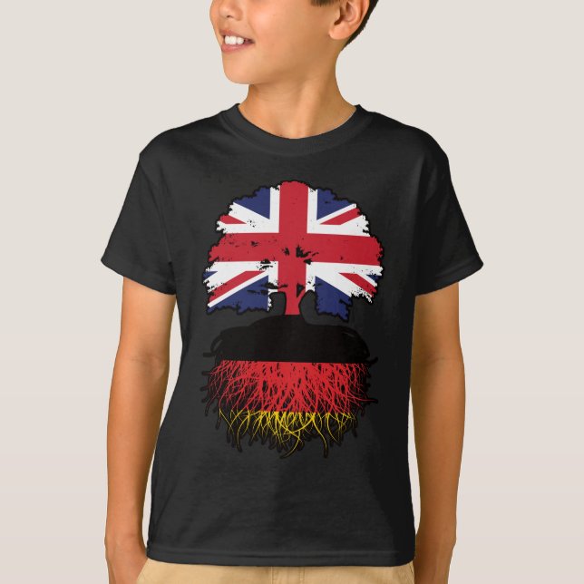 Germany German British UK United Kingdom Britain T-Shirt (Front)