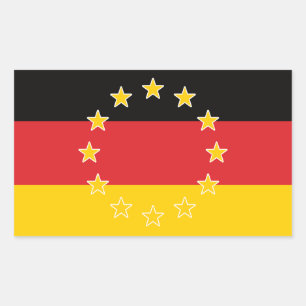 Germany German EU Europe European Flag Sticker
