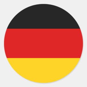 Germany (German) Flag Classic Round Sticker