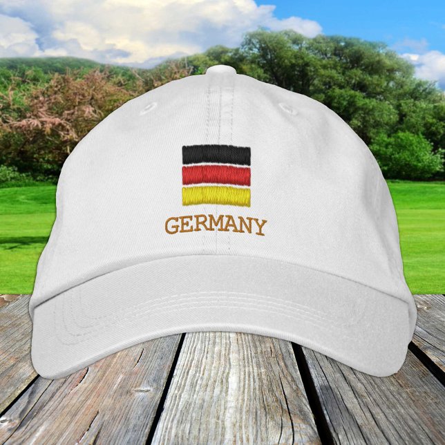 Germany & German Flag fashion / Patriots Embroidered Hat (Creator Uploaded)