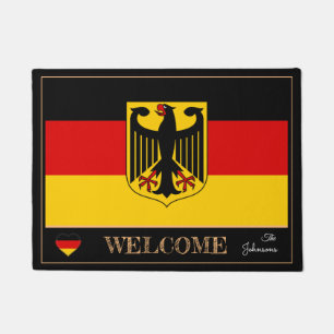 Germany & German Flag house mats /sports Welcome