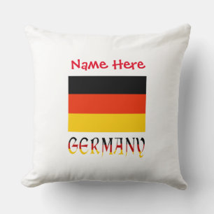 Germany German Flag Red Personalization  Throw Pillow