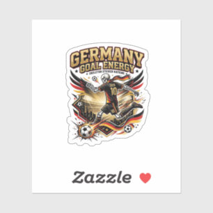 Germany Goal Energy Skeleton Striker Nations Bold