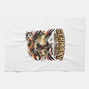 Germany Goal Energy Skeleton Striker Nations Bold Kitchen Towel