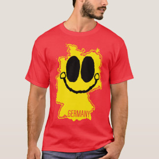Germany Happy toon Map Face with smile T-Shirt