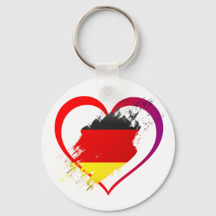 Germany heart keychain