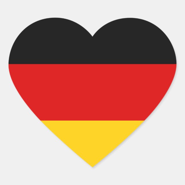 germany heart sticker (Front)