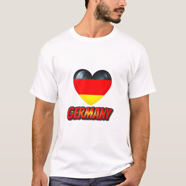 Germany Heart T-Shirt (Front)