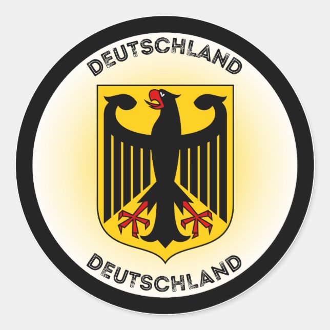 Germany Heritage Emblem Classic Round Sticker (Front)